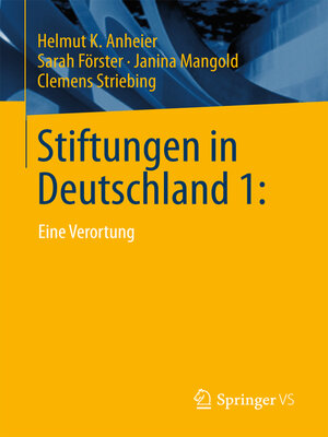 cover image of Stiftungen in Deutschland 1